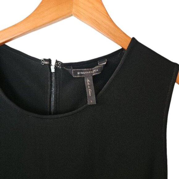 BCBGMAXAZRIA Black Francis Layered Peplum Large‎ L Ruffle - Picture 10 of 16